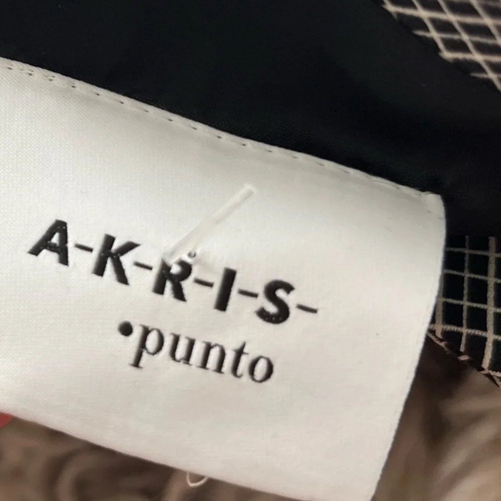 $1,190 Akris Punto Black/White Grid Sheath Dress Size 6 luxury career formal - Picture 5 of 6